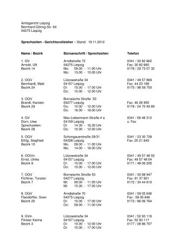 Sprechzeiten [Download,*.pdf, 0,02 MB] - Justiz in Sachsen