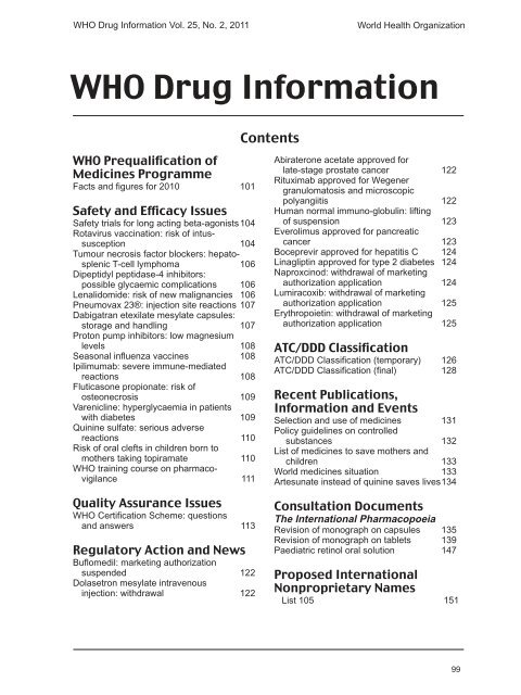 Who Drug Information Vol 25 No 2 11