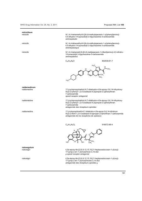 WHO Drug Information Vol. 25, No. 2, 2011
