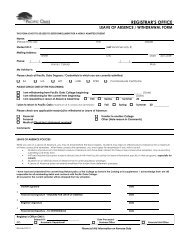Leave of Absence/Withdrawal Form - Pacific Oaks College