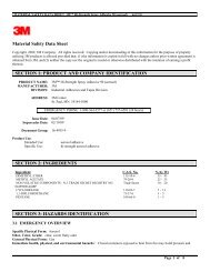 Material Safety Data Sheet SECTION 1: PRODUCT AND COMPANY ...