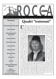 Quadri âtrattenutiâ - La Rocca - il giornale di Sant'Agata Feltria