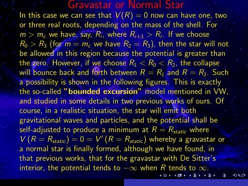 Gravastars or Black Holes as Consequence of the Einstein's Theory ...