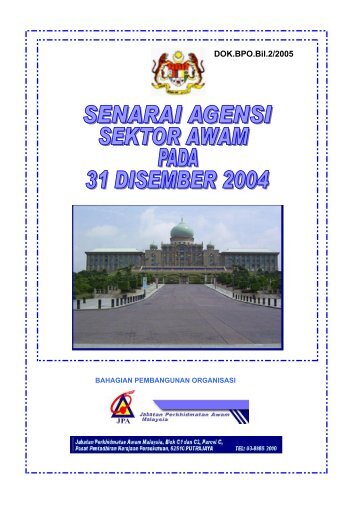 Senarai Agensi Pada 31 Disember 2004
