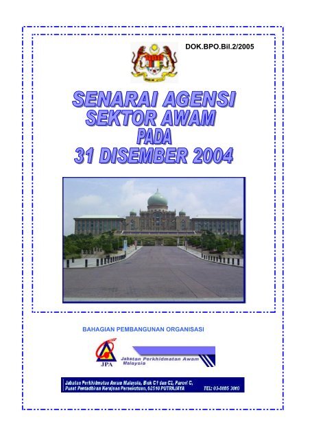 Senarai Agensi Pada 31 Disember 2004