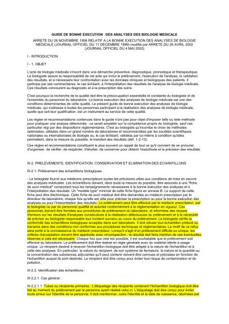 Des Analyses Des Biologie Medicale