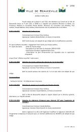 Procès verbal du 4 avril 2011 - Ville de Beauceville