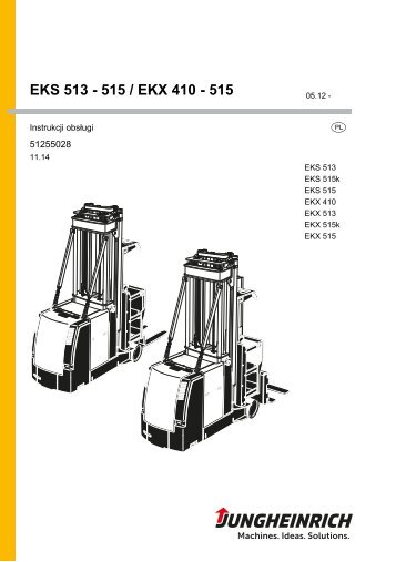 EKS 513 - 515 / EKX 410 - 515 - Jungheinrich