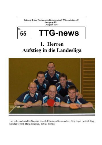Heft Nr. 55 Ausgabe Juni 2011 - TTG Witterschlick