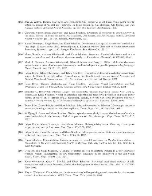 List of Publications Professor Klaus Schulten Departments of ...