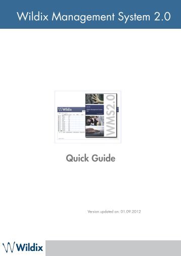 WMS2.0 Quick Guide - Wildix