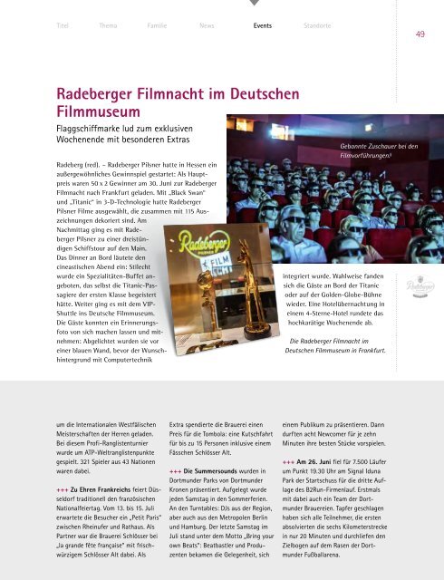 DEUTSCHE BIERKULTUR 03/12 - Radeberger Gruppe KG