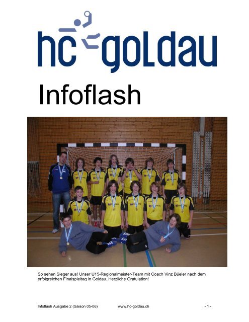 Infoflash Januar 2006 - Handballclub Goldau