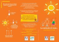 La canicule et nous... Comprendre et agir - DÃ©pliant