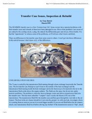 Transfer Case Issues - The Hummer Club