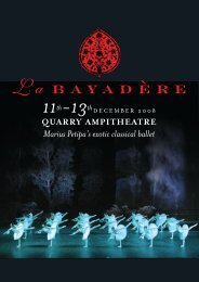 La Bayadere 2008 - The Graduate College of Dance