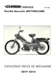 CATALOGUE PIECES DE RECHANGE - MotobÃ©cane Club de France