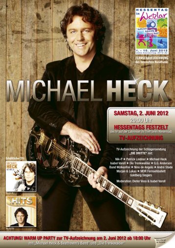 SAMSTAG, 2. JUNI 2012 20:00 Uhr HESSENTAGS ... - Michael Heck