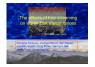 The effects of free streaming on warm darkmatter haloesa test of ...