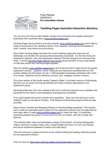 Yachting Pages Online