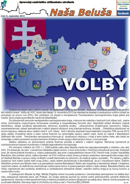 NaÅ¡a BeluÅ¡a 9/2013 v elektronickej podobe (pdf)