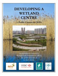 developing a wetland centre, English - Wetland Link International