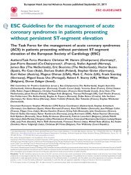 ESC Guidelines for the management of acute coronary syndromes ...
