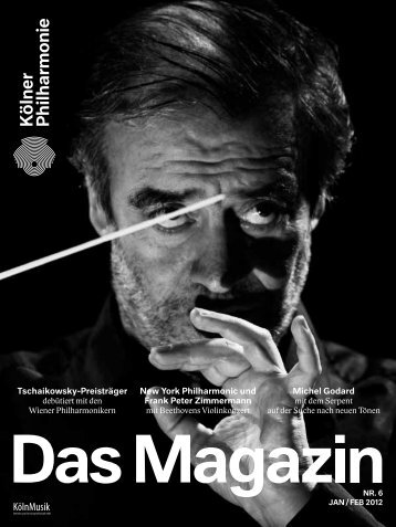 Das Magazin 01/02 2012 - Kölner Philharmonie