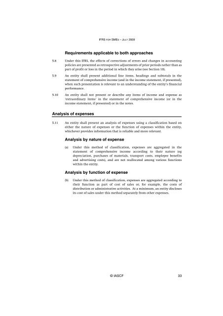 (IFRS) for Small and Medium-sized Entities (SMEs)