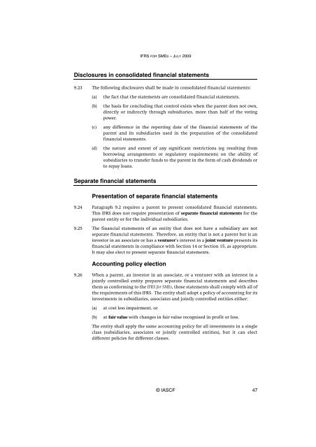 (IFRS) for Small and Medium-sized Entities (SMEs)