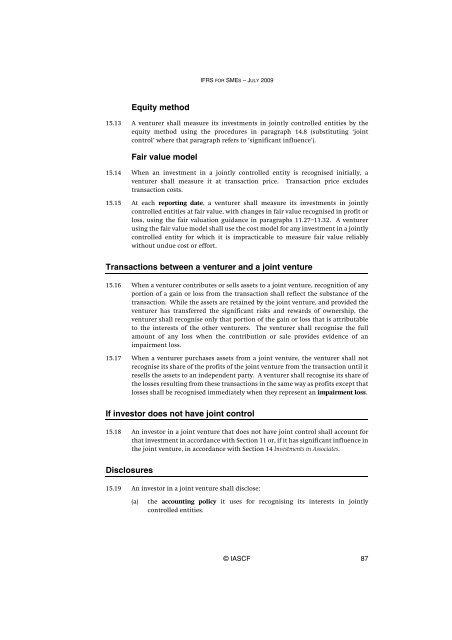 (IFRS) for Small and Medium-sized Entities (SMEs)