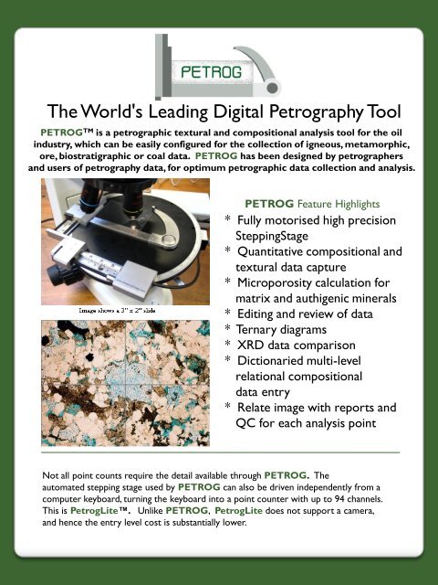 The World's Leading Digital Petrography Tool