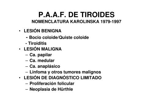 paaf tiroides