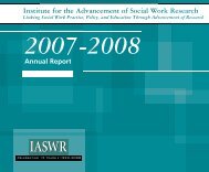 Institute for the Advancement of Social Work Research