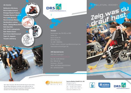 Flyer Elektro-Rollstuhl-Sport - E-Hockey-Homepage