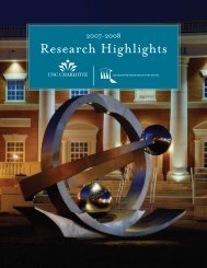 Annual Report 2007-2008 - Charlotte Research Institute - University ...