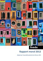 rapport d'activitÃ© 2012 - Fonda