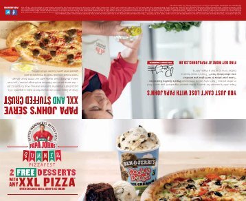 Papa John's Menu - Ribby Hall Village