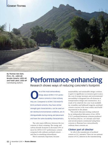 Performance-enhancing - Roads & Bridges