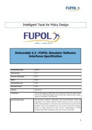 FUPOL Simulator Software Interfaces Specification