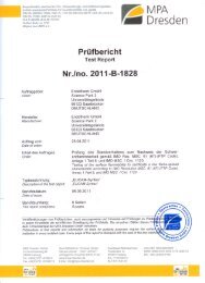 PrÃ¼fbericht IMO FTP Code Teil 5 - Endotherm Brandschutz