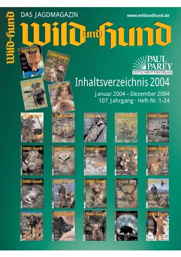 Magazin - Wild und Hund