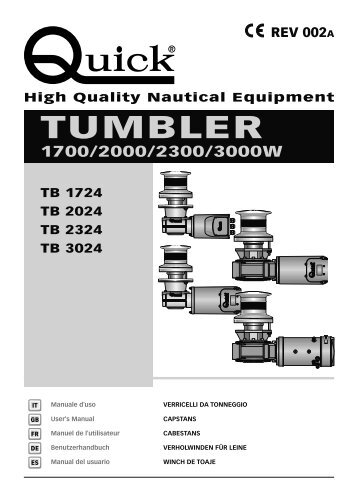 tumbler 1700/2000/2300/3000w - QuickÂ® SpA