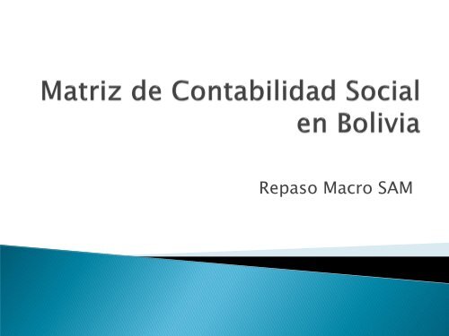 Matriz de Contabilidad Social