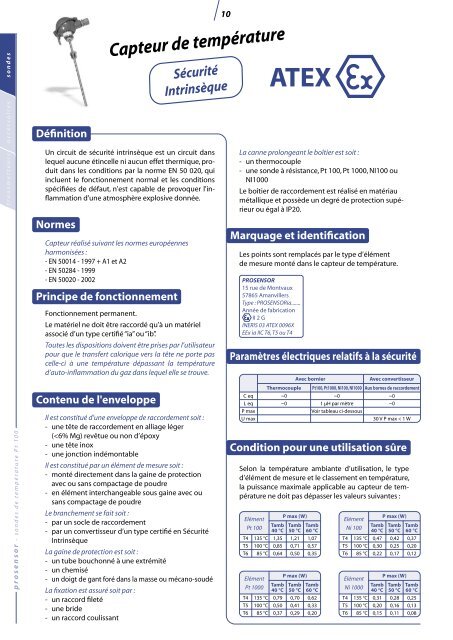 ATEX - Prosensor