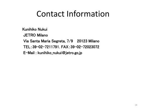 Kumihiko Nukui - Italy-Japan Business Group