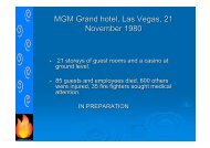 MGM Grand hotel, Las Vegas, 21 November 1980 - Cooke On Fire
