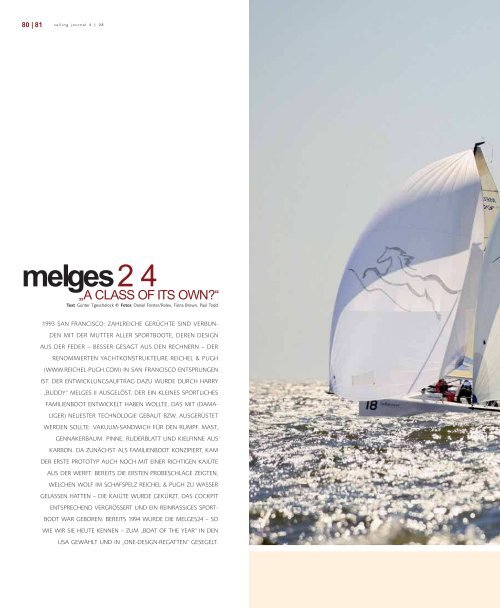 www.sailing–journal.de | ausgabe 04 / 2008 | august / september