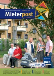 Mieterpost 02/2008 - HWG Hallesche Wohnungsgesellschaft mbH