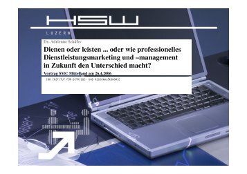 Download der Präsentation als PDF (2.24 MB) - beim SMC Mittelland